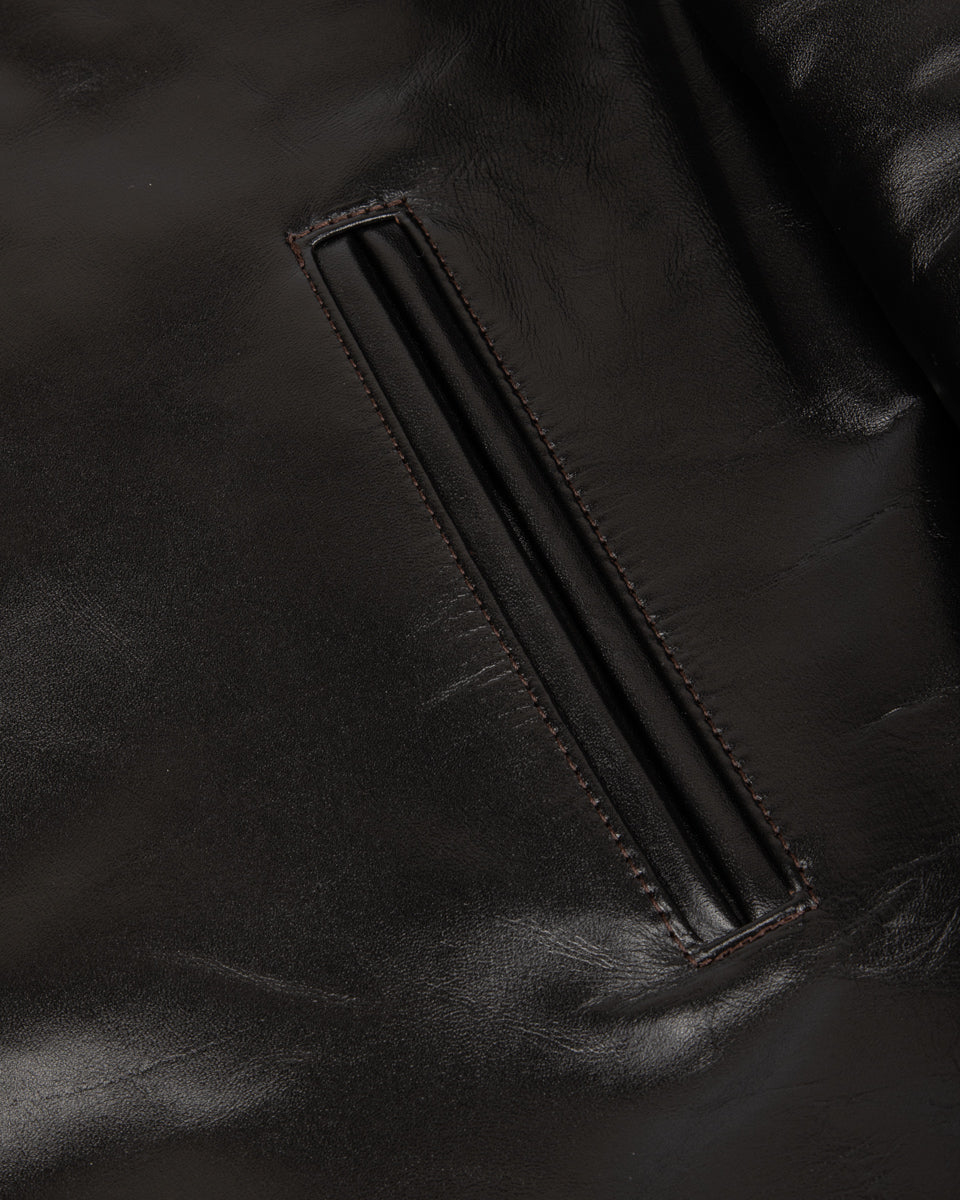 Y'2 Leather Lightweight Vintage Horsehide Single Riders Jacket (PR-64) - Black - Standard & Strange