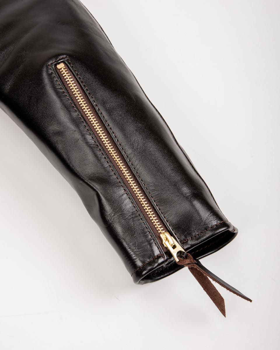 Y'2 Leather Lightweight Vintage Horsehide Single Riders Jacket (PR-64) - Black - Standard & Strange