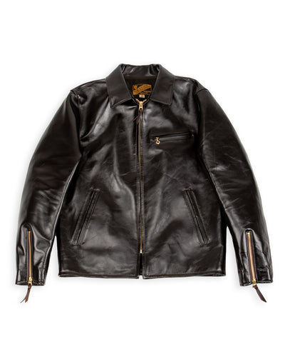 Y'2 Leather Lightweight Vintage Horsehide Single Riders Jacket (PR-65) - Black - Standard & Strange