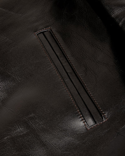 Y'2 Leather Lightweight Vintage Horsehide Single Riders Jacket (PR-65) - Black - Standard & Strange