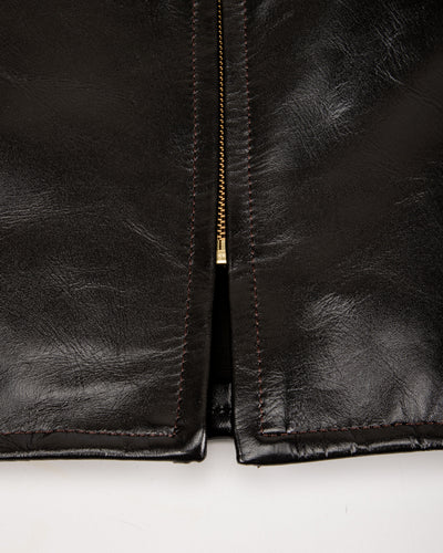 Y'2 Leather Lightweight Vintage Horsehide Single Riders Jacket (PR-65) - Black - Standard & Strange