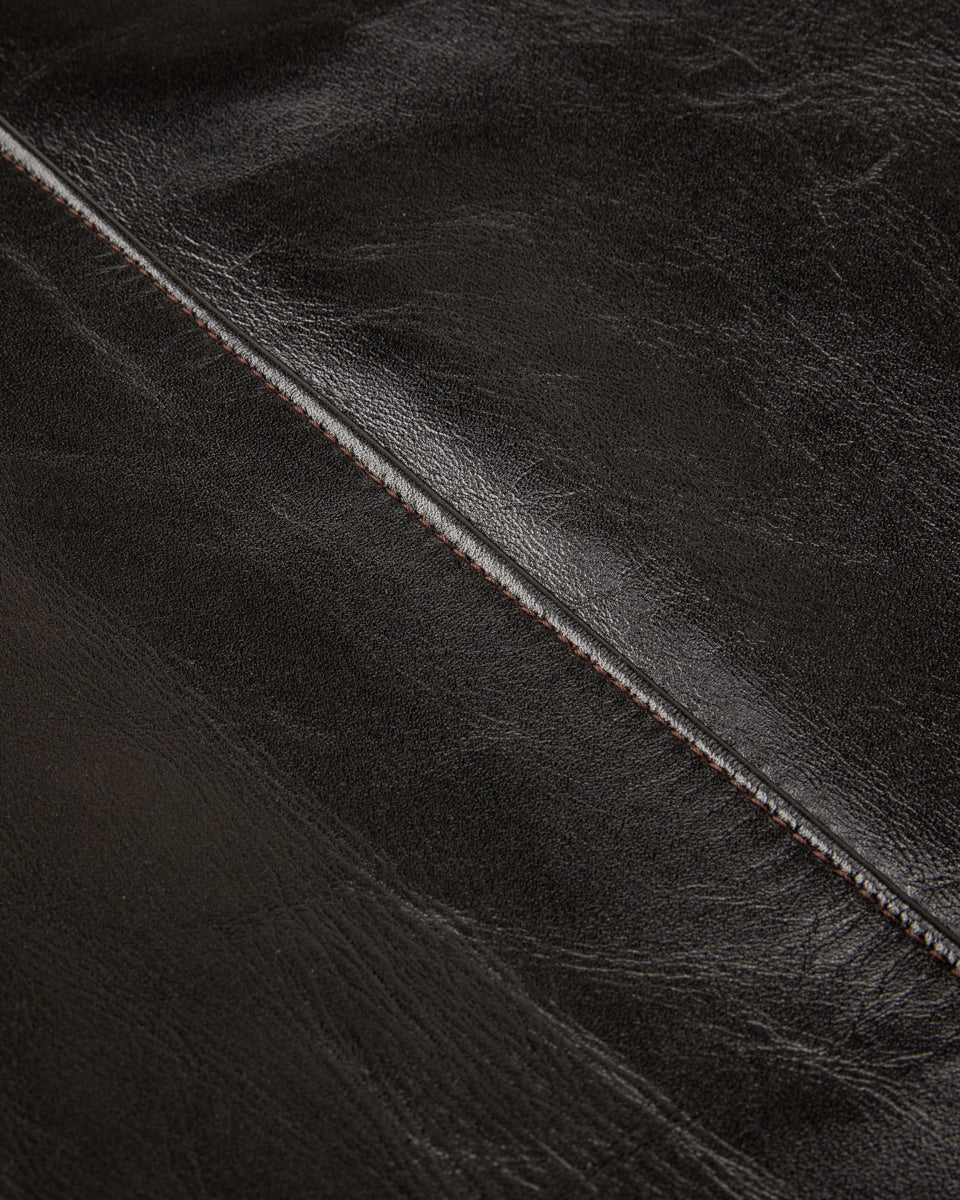 Y'2 Leather Lightweight Vintage Horsehide Single Riders Jacket (PR-65) - Black - Standard & Strange