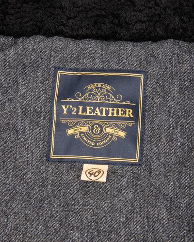 Y'2 Leather Limited Deerskin Grizzly Jacket (Y2-10-SP) - Black - Standard & Strange