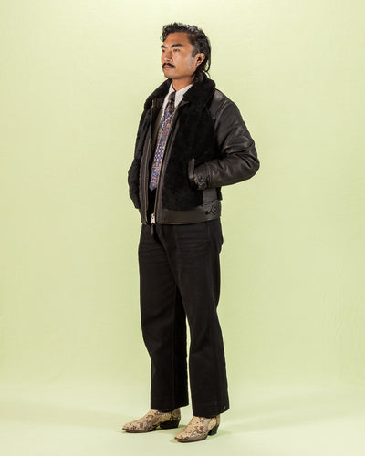 Y'2 Leather Limited Deerskin Grizzly Jacket (Y2-10-SP) - Black - Standard & Strange