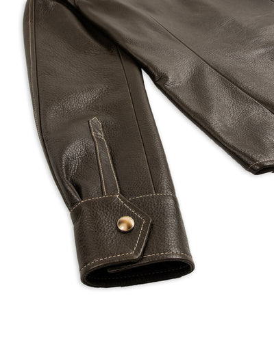 Y'2 Leather Steer Oil Western Shirt - Olive (SS-13) - Standard & Strange