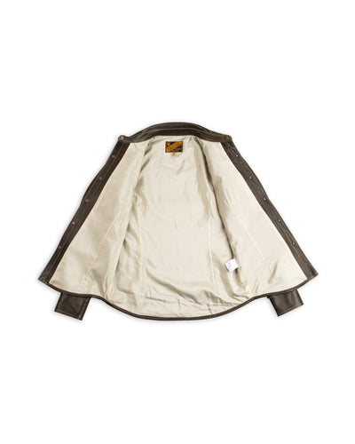 Y'2 Leather Steer Oil Western Shirt - Olive (SS-13) - Standard & Strange