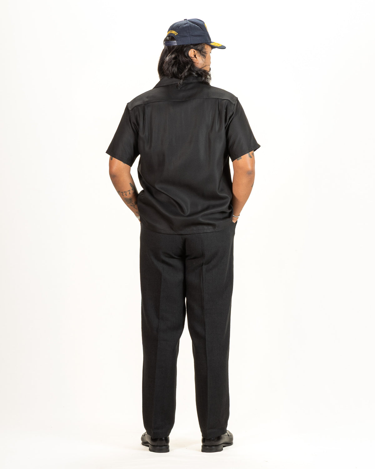 Attractions Flap Pocket Rayon S/S Shirt - Black - Standard & Strange