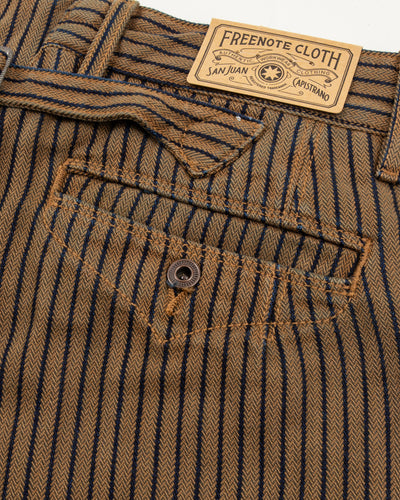 Freenote Western Pant - Brown Herringbone Dobby - Standard & Strange