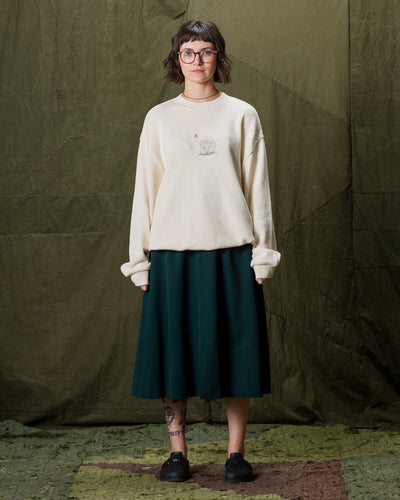 Gorsch Bauerin Tuck Flared Skirt - Deep Green - Standard & Strange