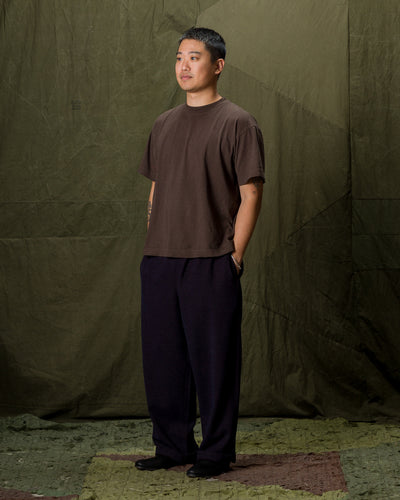 Gorsch One Size Velvet Yarn Easy Trousers - Navy Wool Rayon - Standard & Strange