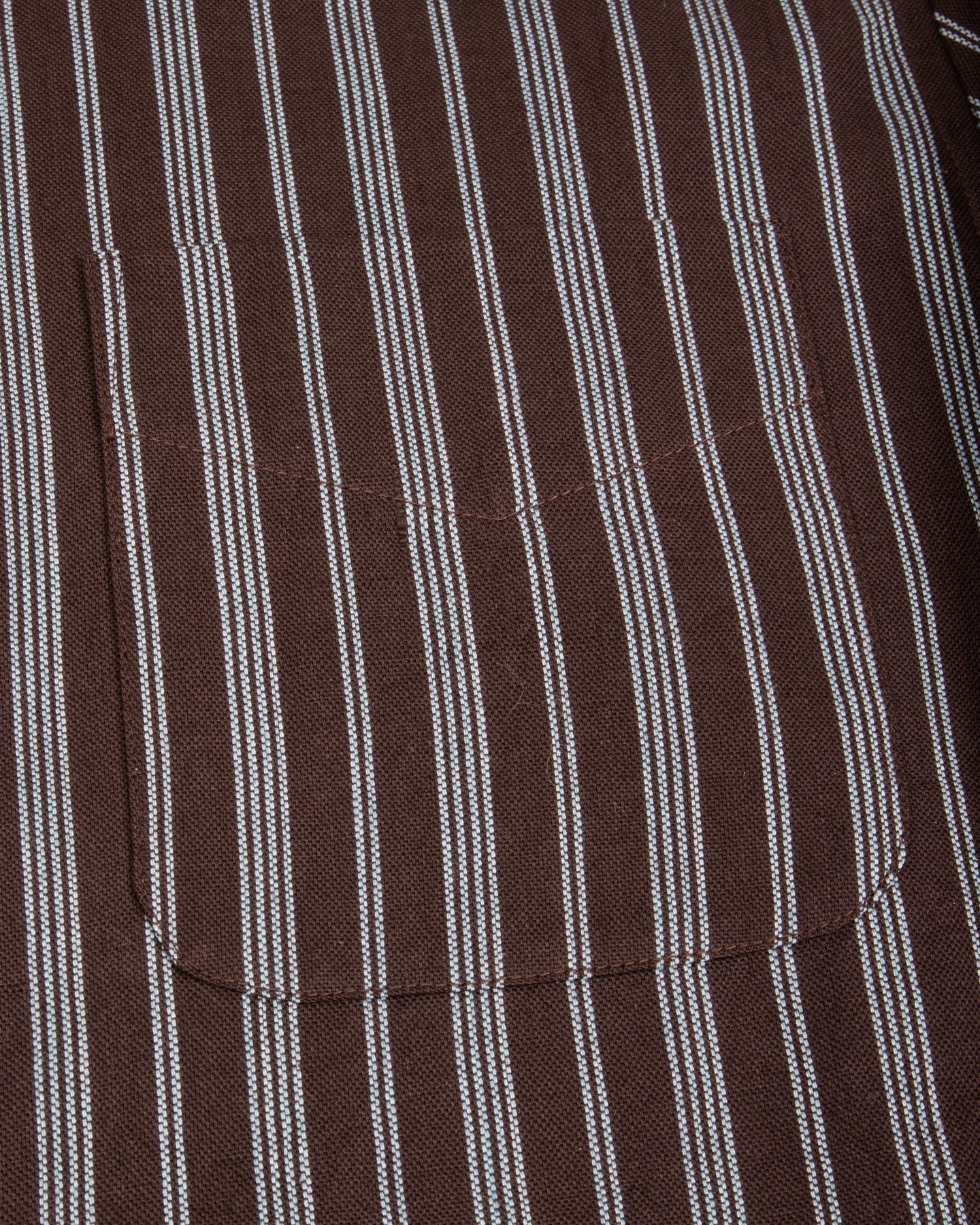 Brook L/S Shirt - Handwoven Plum/Indigo Kala Cotton Variegated Stripe