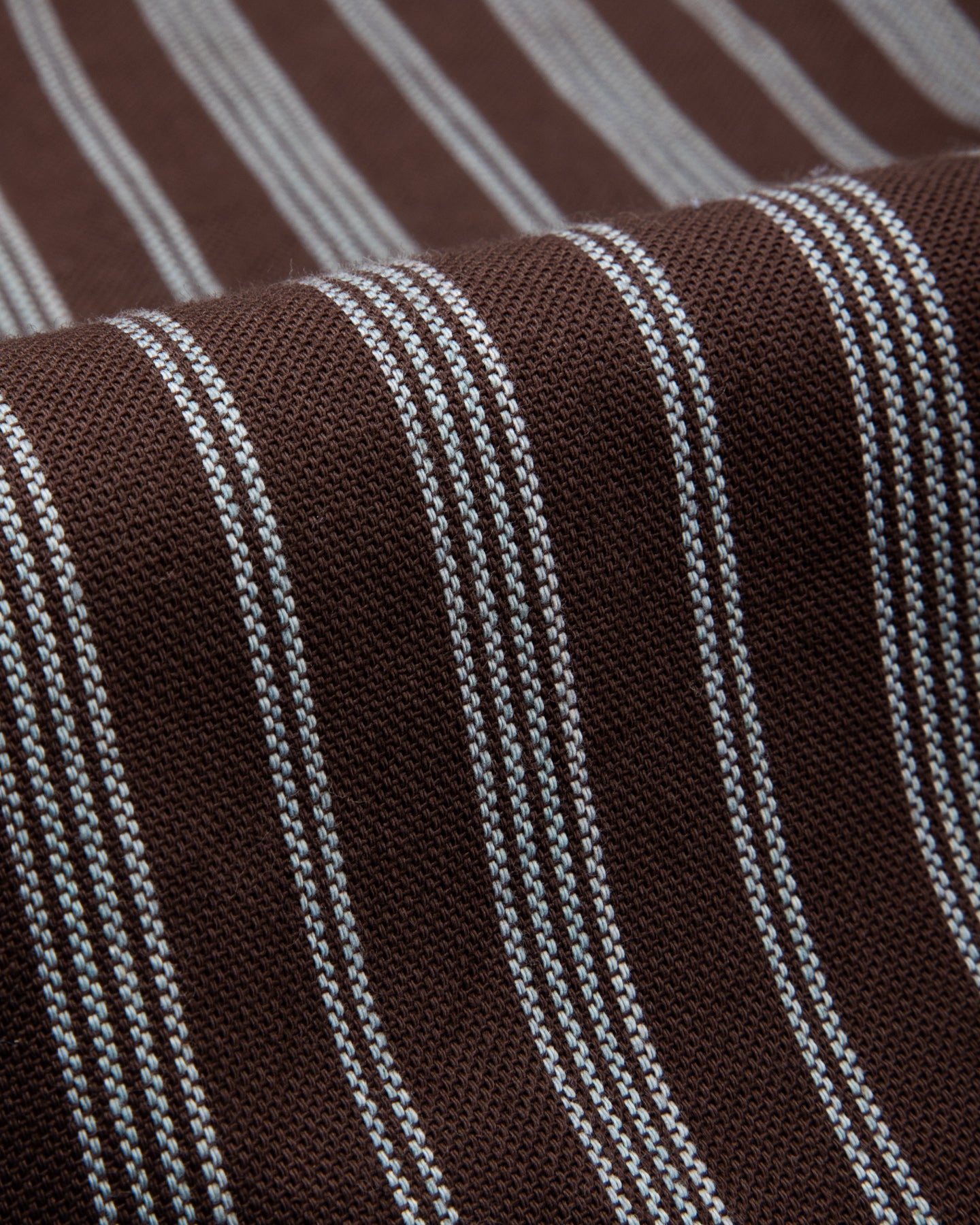 Brook L/S Shirt - Handwoven Plum/Indigo Kala Cotton Variegated Stripe