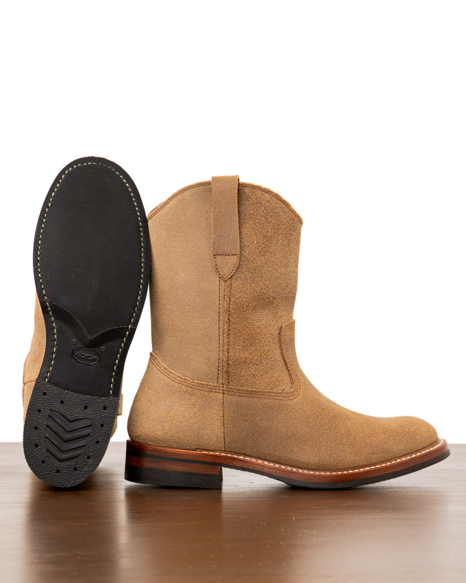 John Lofgren Duke Roper Boots - Natural CXL Roughout - Standard & Strange