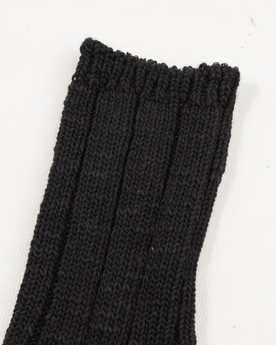 Kapital 56 Yarns MA-1 RAINBOWY HAPPY HEEL Socks - Black - Standard & Strange