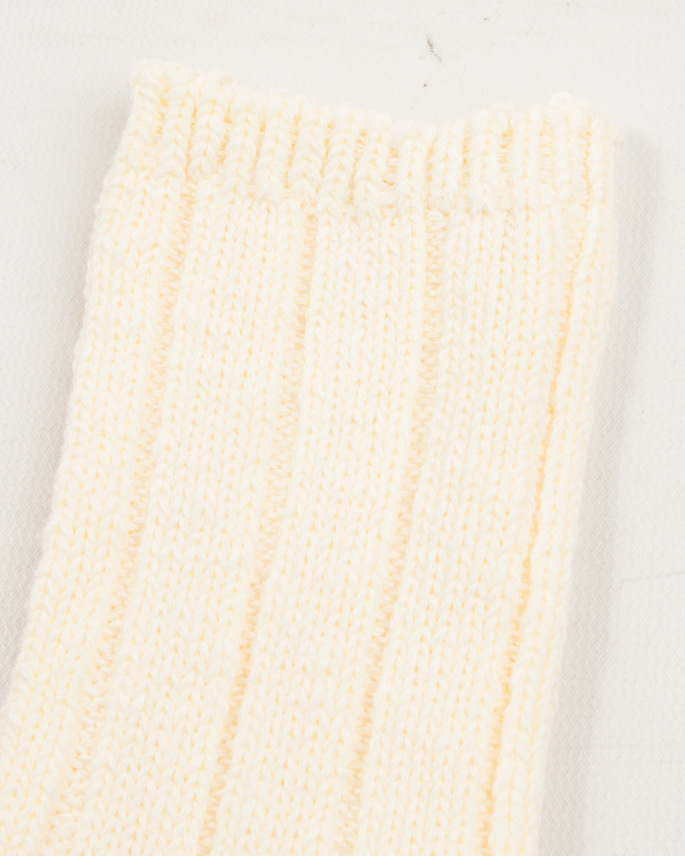 Kapital 56 Yarns MA-1 RAINBOWY HAPPY HEEL Socks - White - Standard & Strange
