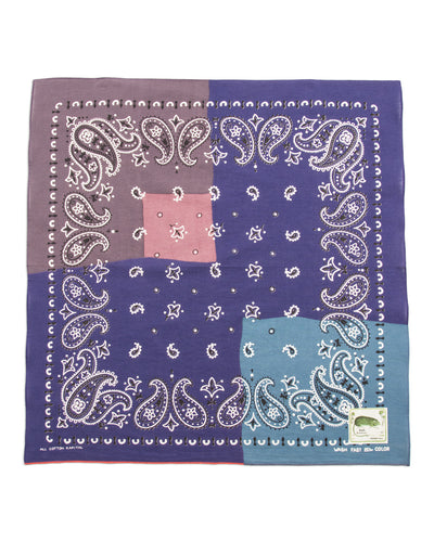Kapital Fastcolor Selvedge Bandanna (PaisleyPatchwork) - Purple - Standard & Strange