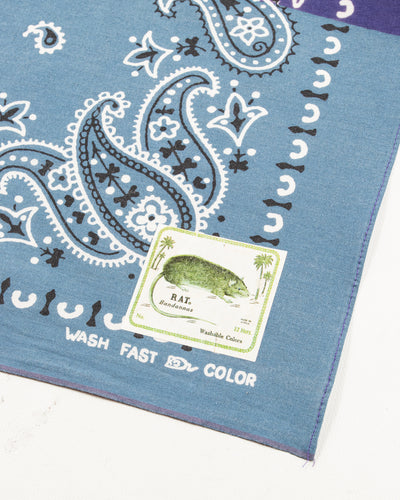 Kapital Fastcolor Selvedge Bandanna (PaisleyPatchwork) - Purple - Standard & Strange