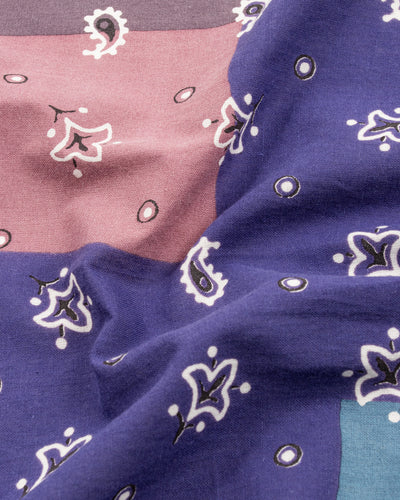 Kapital Fastcolor Selvedge Bandanna (PaisleyPatchwork) - Purple - Standard & Strange