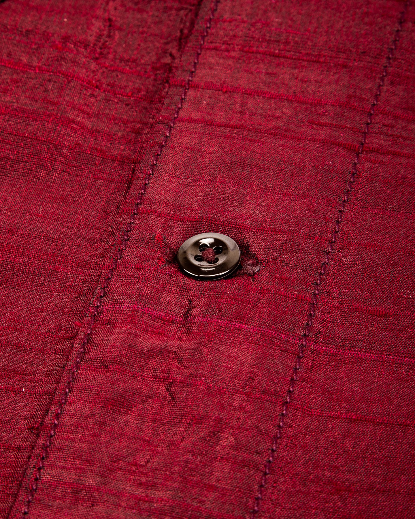 Monitaly 50's Milano Shirt - Maroon Dupion Silk - Standard & Strange