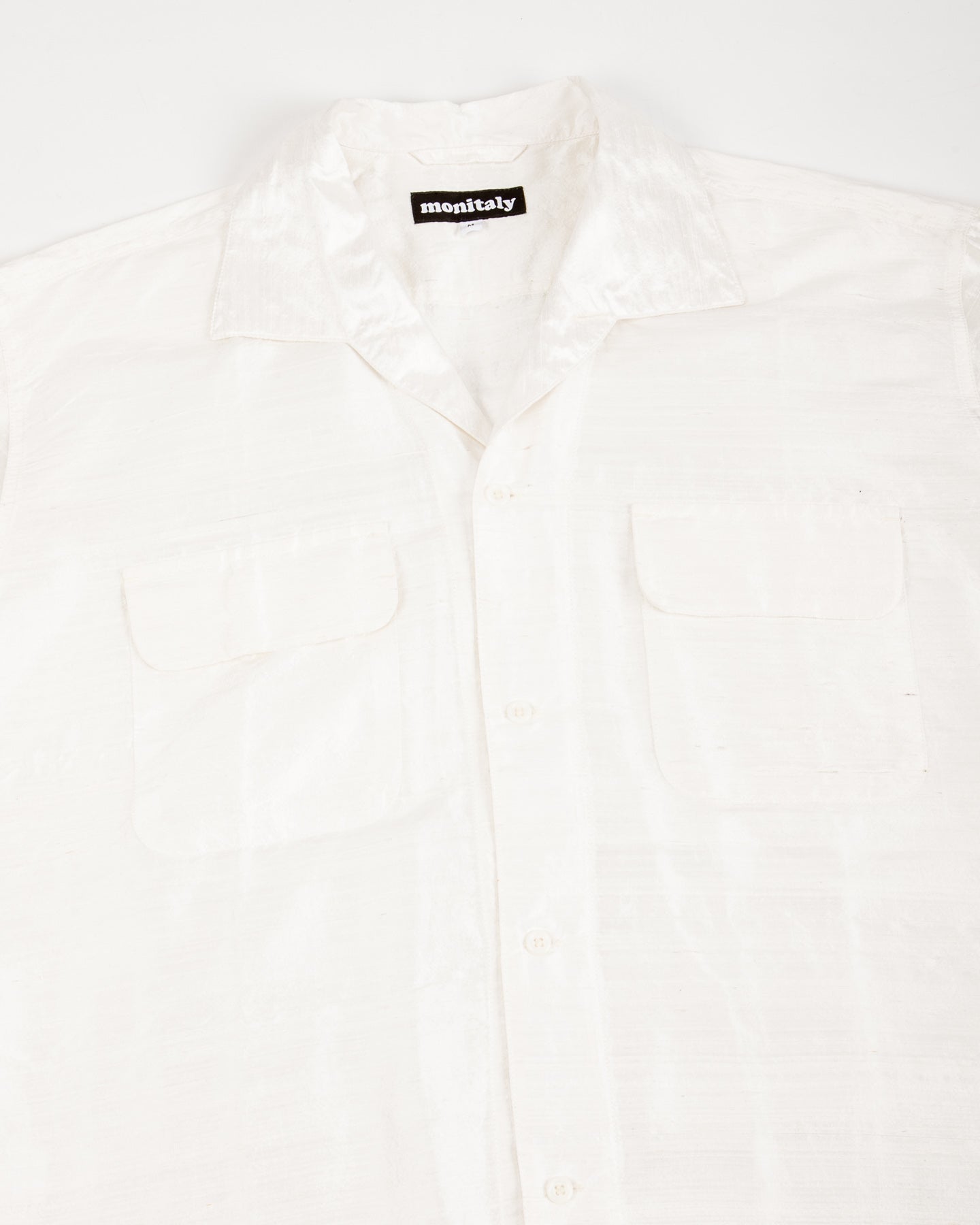 Monitaly 50's Milano Shirt - White Dupion Silk - Standard & Strange