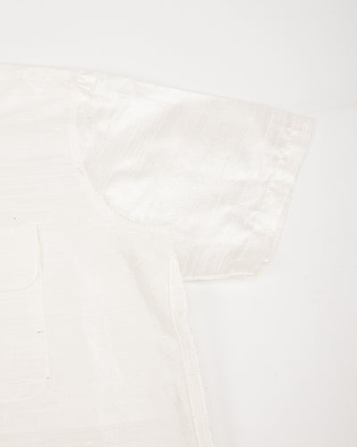 Monitaly 50's Milano Shirt - White Dupion Silk - Standard & Strange