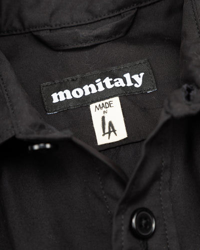 Monitaly Giorgio Work Shirt - Vancloth Oxford Black - Standard & Strange