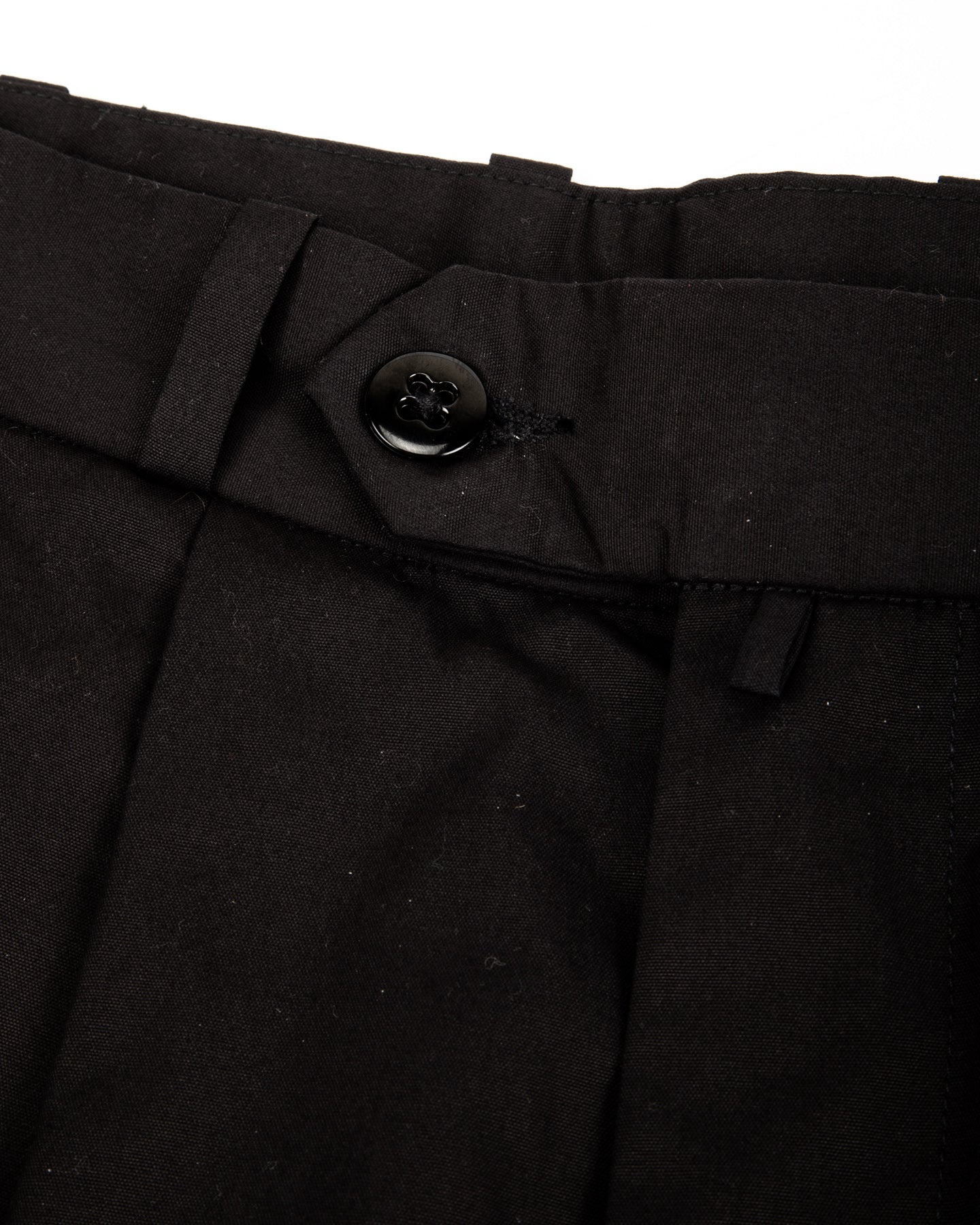 Monitaly Triple Tuck Wide Pants - Black Vancloth Oxford - Standard & Strange