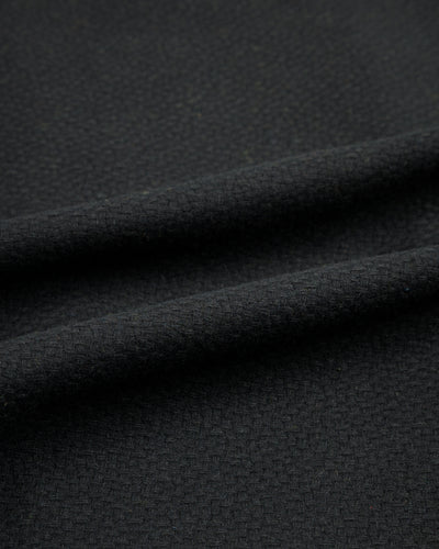 Monitaly Jute Coat - Black Wool Flannel Vicente - Standard & Strange