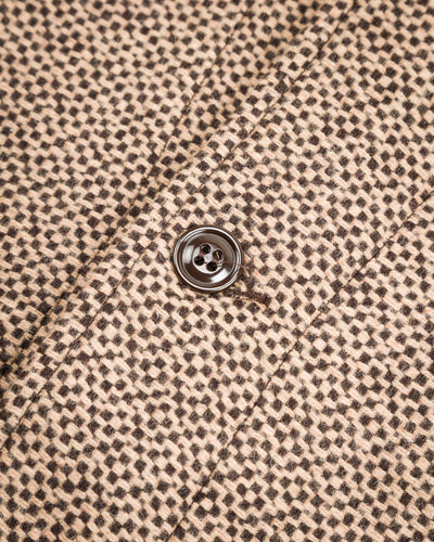 Monitaly Italian Jail Jacket - Giraffe Wool Flannel Vicente - Standard & Strange