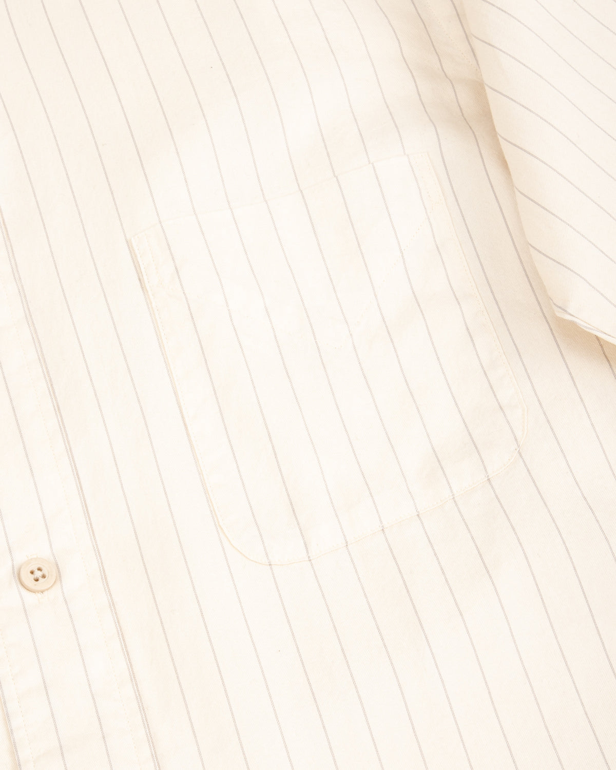MotivMfg Authentic Fit BD Shirt - Ivory Striped Cotton/Silk Twill - Standard & Strange