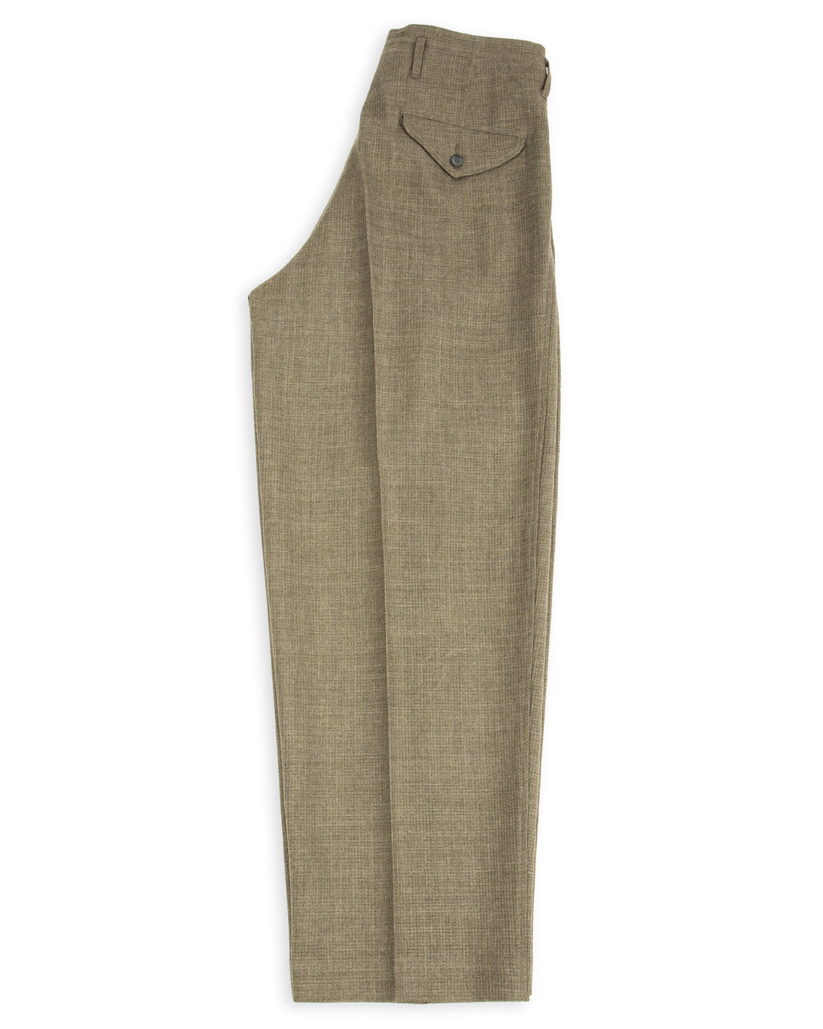 MotivMfg Bund Trousers - Sage Micro Check Suiting - Standard & Strange