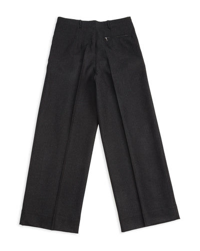 MotivMfg Mono Trousers - Red Rain Charcoal "Redpath" Flannel - Standard & Strange