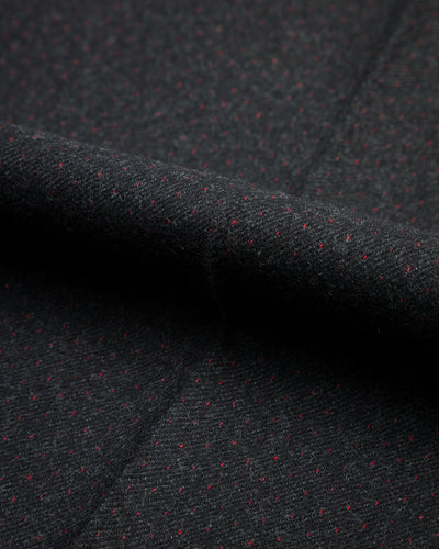 MotivMfg Mono Trousers - Red Rain Charcoal "Redpath" Flannel - Standard & Strange