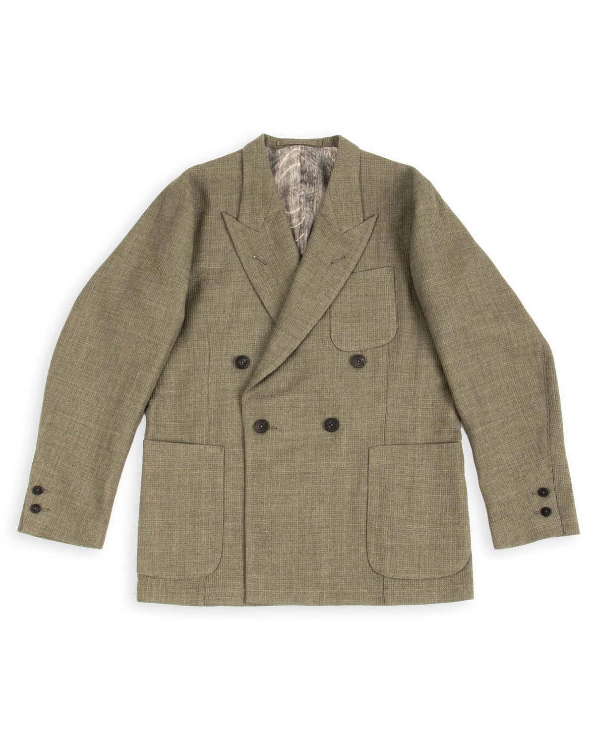 MotivMfg Trio Jacket - Sage Micro Check Suiting - Standard & Strange