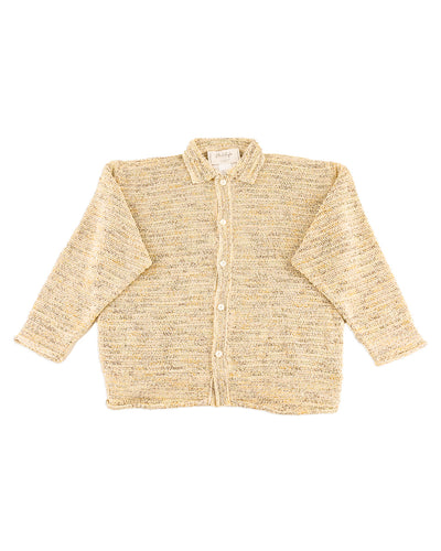 Olde H & Daughter Cotton Wrap Stitches Cardigan - Desert 10 - Standard & Strange
