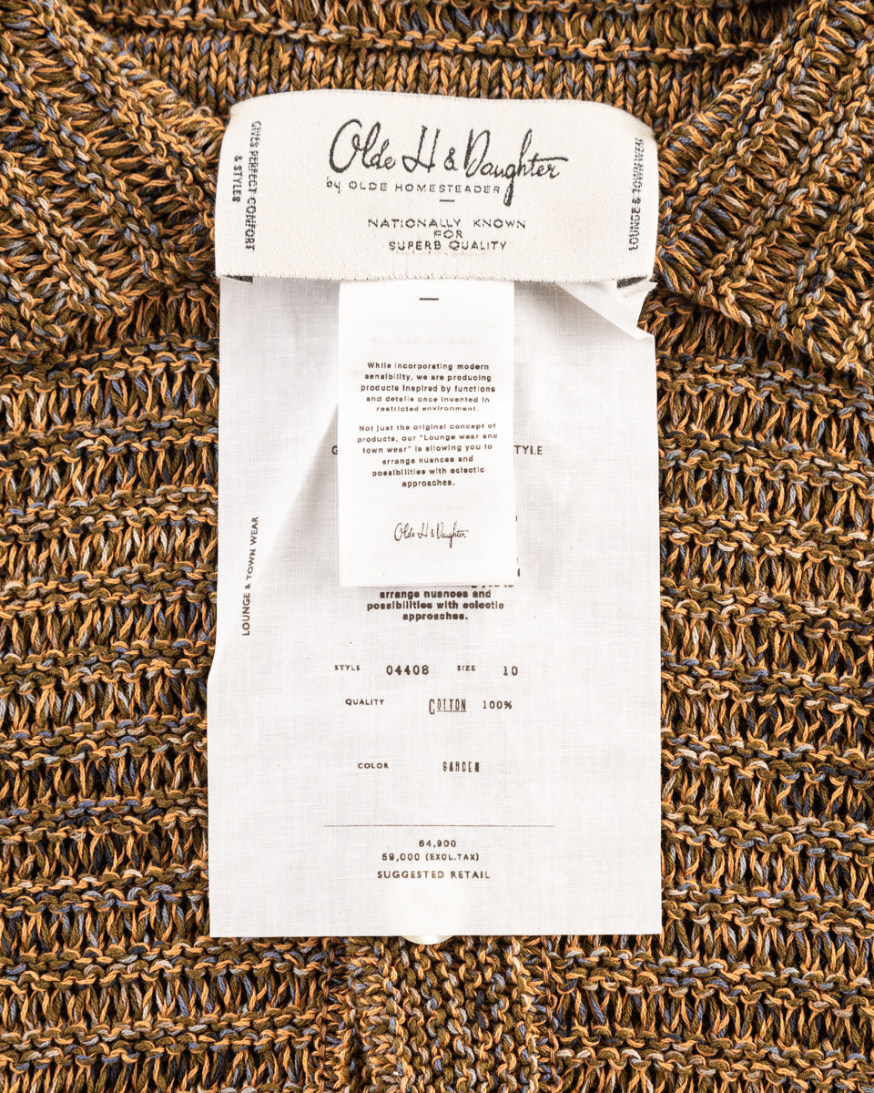 Olde H & Daughter Cotton Wrap Stitches Cardigan - Garden 10 - Standard & Strange