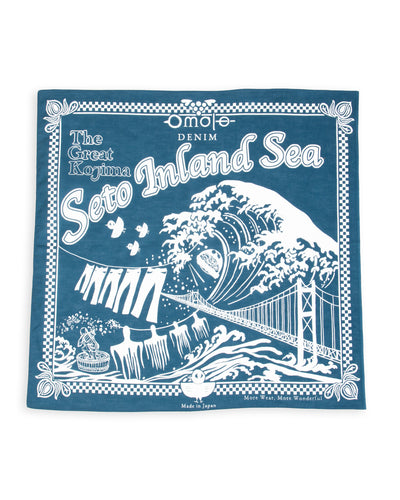 Omoto Denim Reveal Kojima Bandanna - Blue - Standard & Strange