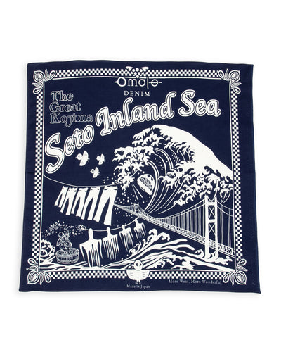 Omoto Denim Reveal Kojima Bandanna - Indigo - Standard & Strange