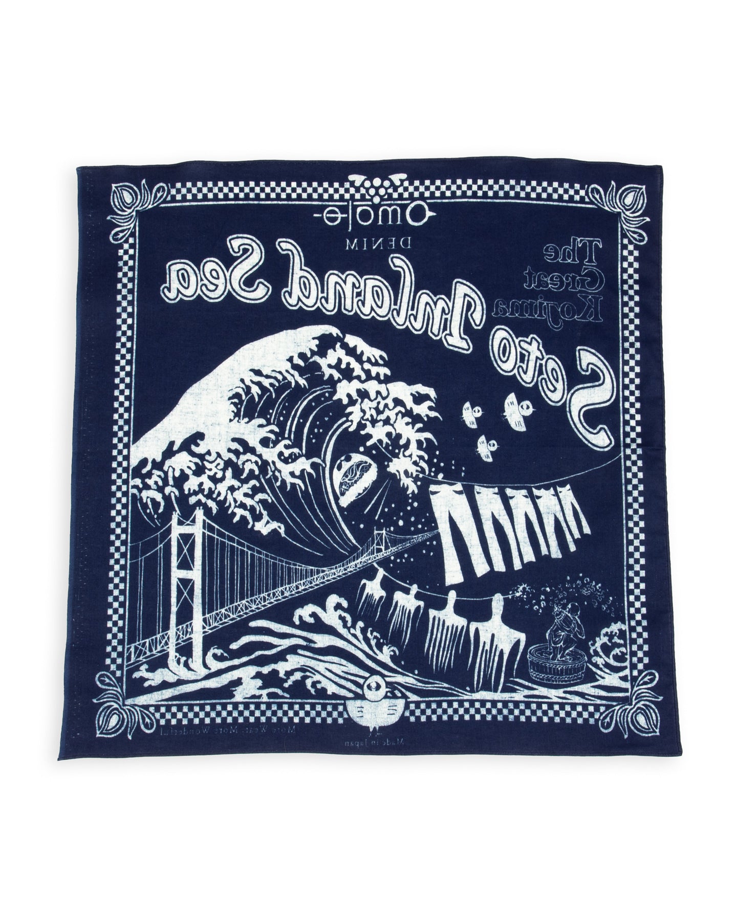 Omoto Denim Reveal Kojima Bandanna - Indigo - Standard & Strange