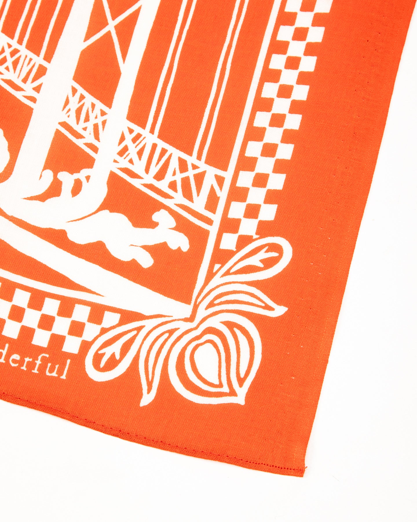 Omoto Denim Reveal Kojima Bandanna - Orange - Standard & Strange