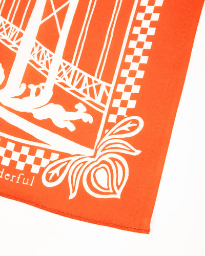 Omoto Denim Reveal Kojima Bandanna - Orange - Standard & Strange