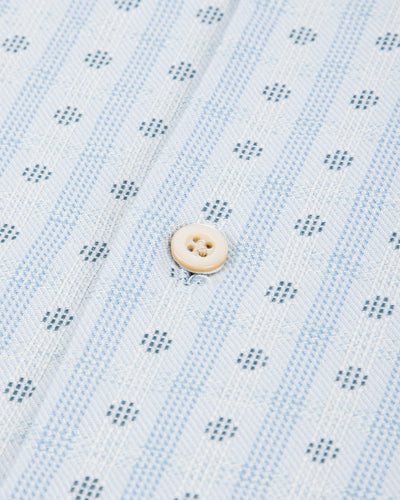 Prequel S&S x Prequel Short Open Collar Shirt - Blue Classic Dobby Check - Standard & Strange