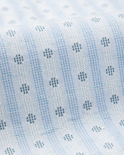 Prequel S&S x Prequel Short Open Collar Shirt - Blue Classic Dobby Check - Standard & Strange