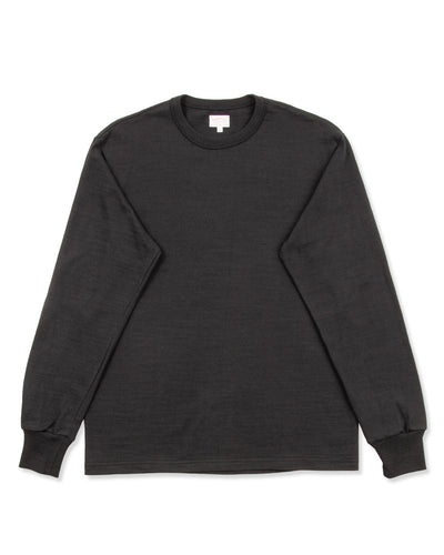 The Real McCoy's Athletic L/S T-Shirt / Loop-Wheel - Black - Standard & Strange