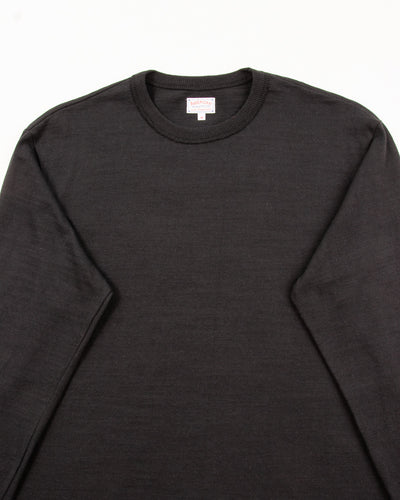 The Real McCoy's Athletic L/S T-Shirt / Loop-Wheel - Black - Standard & Strange