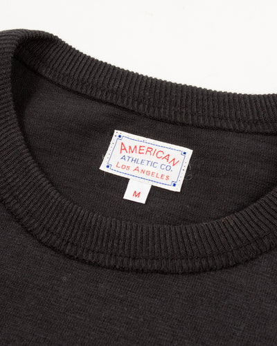 The Real McCoy's Athletic L/S T-Shirt / Loop-Wheel - Black - Standard & Strange