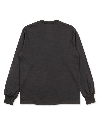 The Real McCoy's Athletic L/S T-Shirt / Loop-Wheel - Black - Standard & Strange