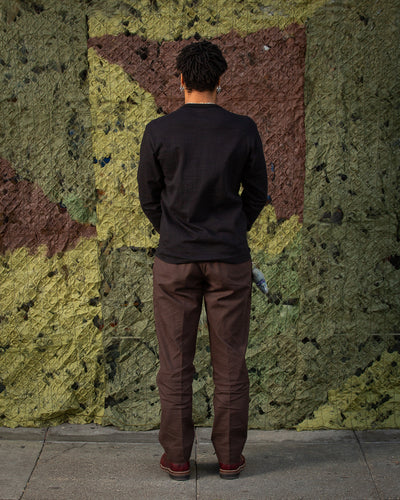 The Real McCoy's Athletic L/S T-Shirt / Loop-Wheel - Black - Standard & Strange