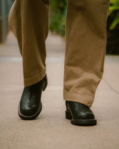 Rolling Dub Trio Casper Side Zip Boot - Black Kobe Shrink - Standard & Strange