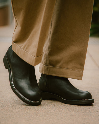 Rolling Dub Trio Casper Side Zip Boot - Black Kobe Shrink - Standard & Strange